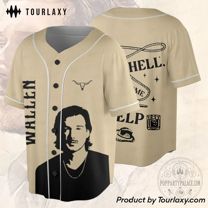 Morgan Wallen Country Music Singer Baseball Jersey 9 Morgan Wallen Country Music Singer Baseball Jersey