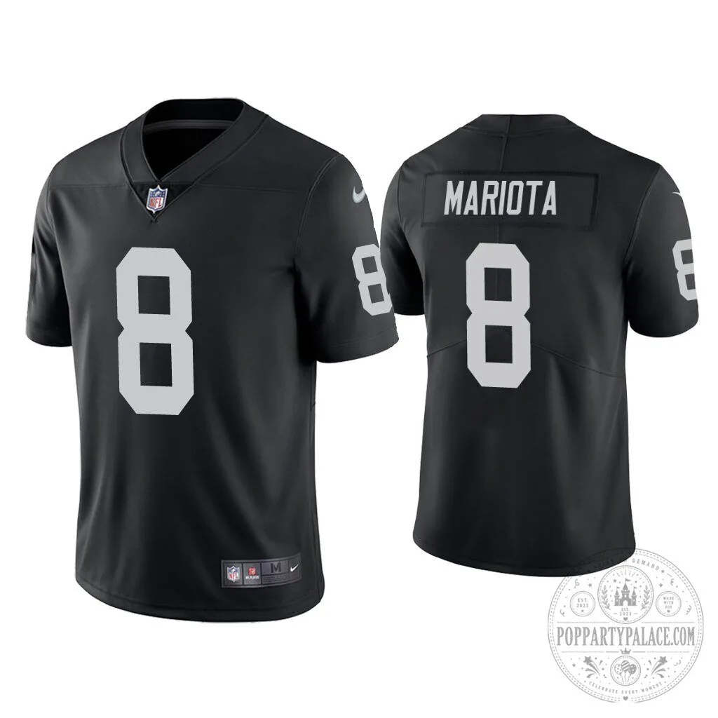Marcus Mariota Las Vegas Raiders Black Football Jersey