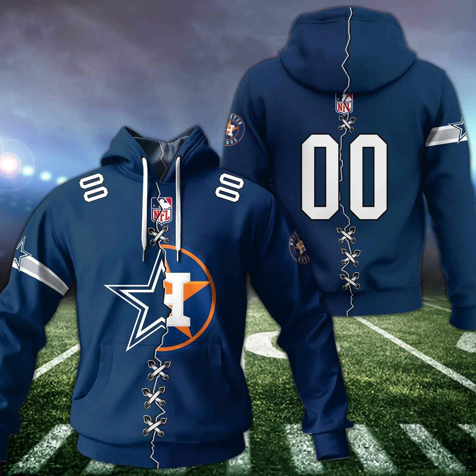 Philadelphia Eagles Football Custom Name Number Split Hoodie 14 Philadelphia Eagles Football Custom Name Number Split Hoodie
