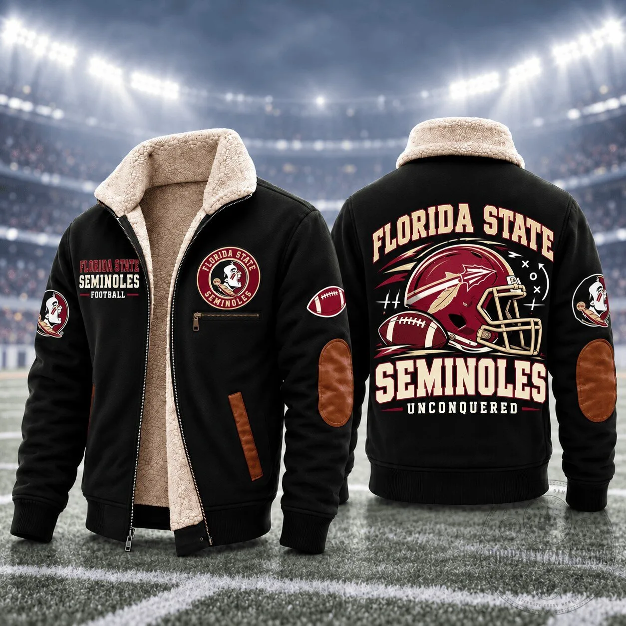 Sherpa Fleece Jacket for Florida State Seminoles Football Team