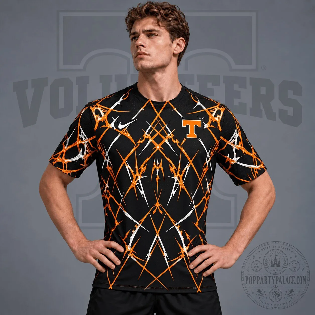 Tennessee Volunteers Razor Web Performance Crewneck Short Sleeve T-Shirt