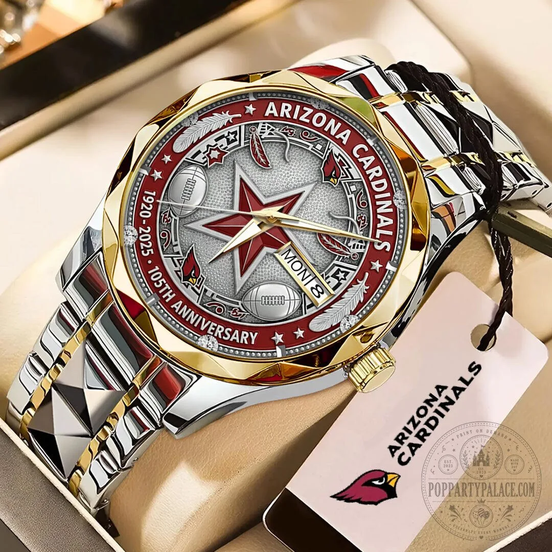 Arizona Cardinals 105th Anniversary 2025 Luxury Quartz Watch