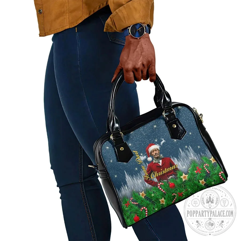 Isom Dart Christmas Cowboy Santa Western Winter Shoulder Handbag 12 Isom Dart Christmas Cowboy Santa Western Winter Shoulder Handbag