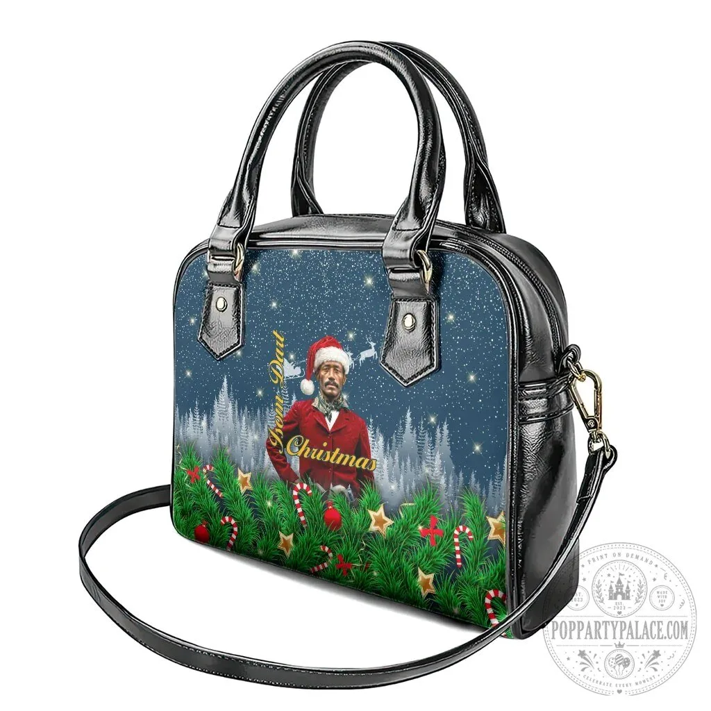Isom Dart Christmas Cowboy Santa Western Winter Shoulder Handbag 13 Isom Dart Christmas Cowboy Santa Western Winter Shoulder Handbag
