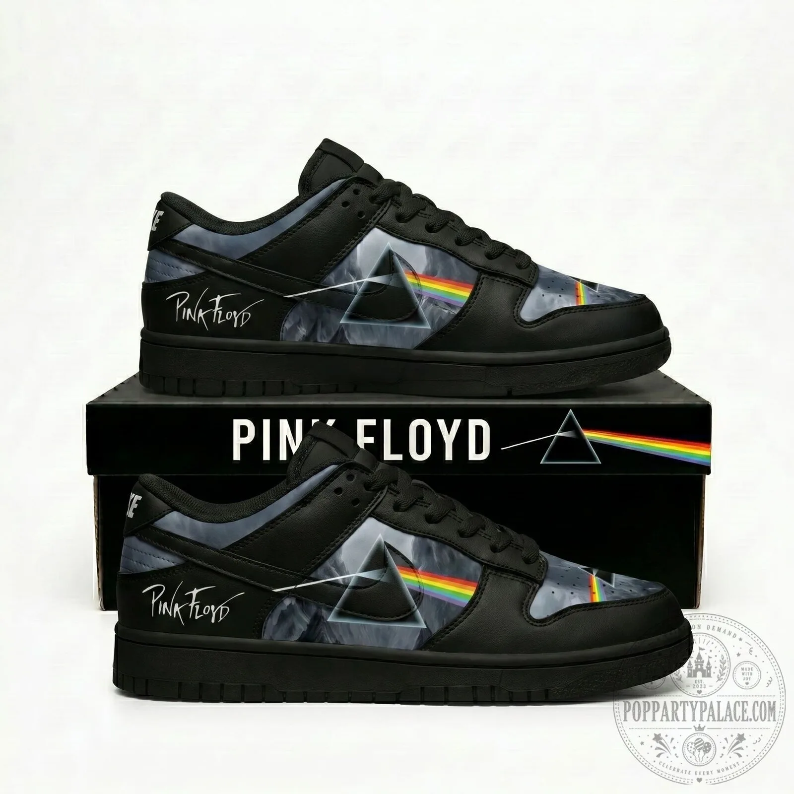 Pink Floyd Dark Side of the Moon Album Art Low-Top Sneakers Shoes