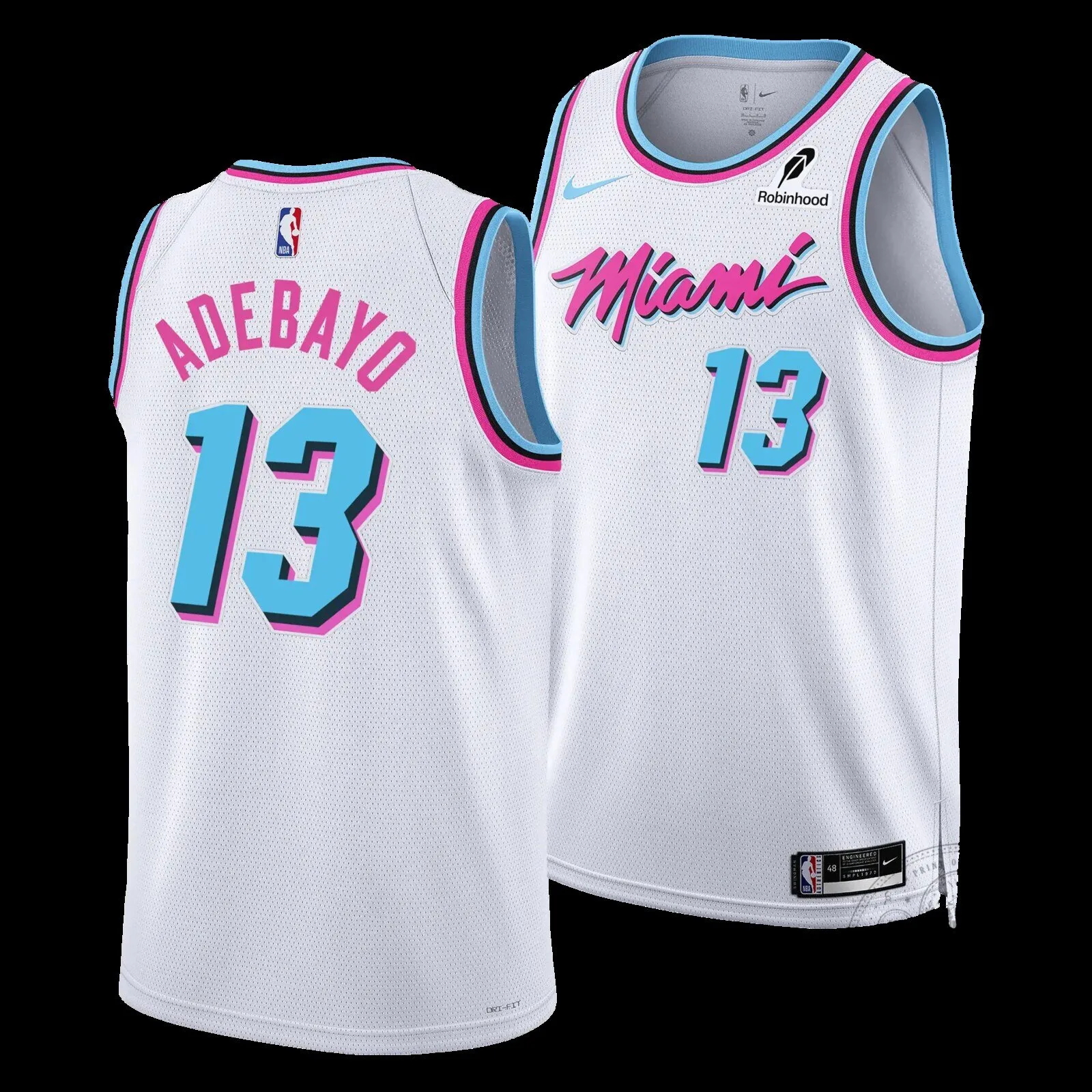 Bam Adebayo Miami Heat Vice City Edition Basketball Jersey