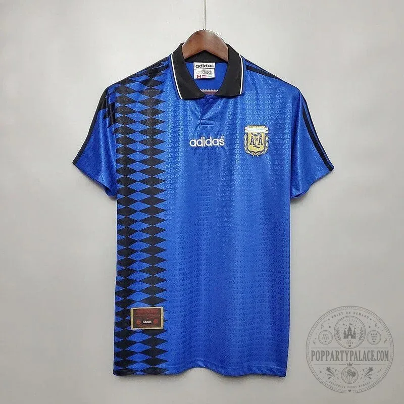 Argentina 1994 Away Retro Football Jersey 5 Argentina 1994 Away Retro Football Jersey