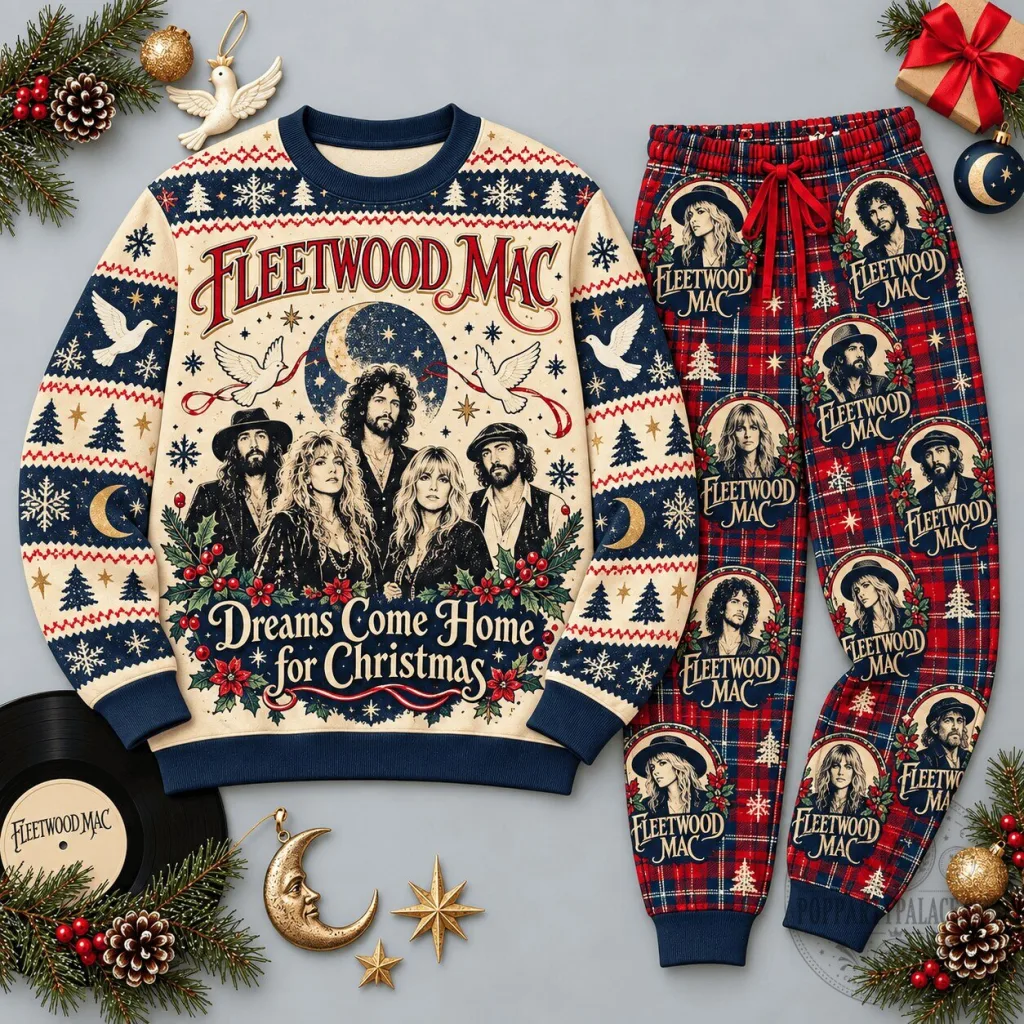 Fleetwood Mac Christmas Dreams Come Home for Christmas Holiday Sweatshirt Fleetwood Mac Christmas Dreams Come Home for Christmas Holiday Sweatshirt