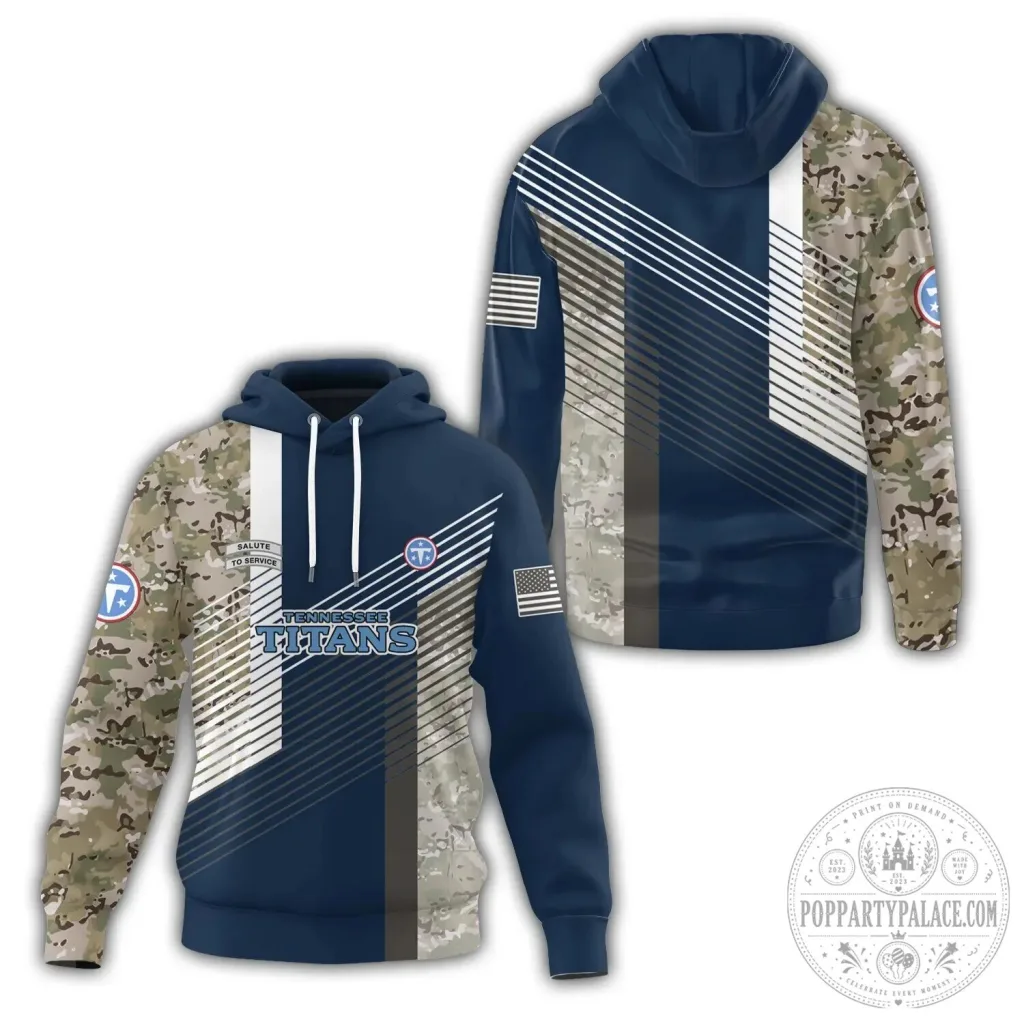 Camouflage Military Style Hoodie for Tennessee Titans Salute to Service Camouflage Military Style Hoodie for Tennessee Titans Salute to Service
