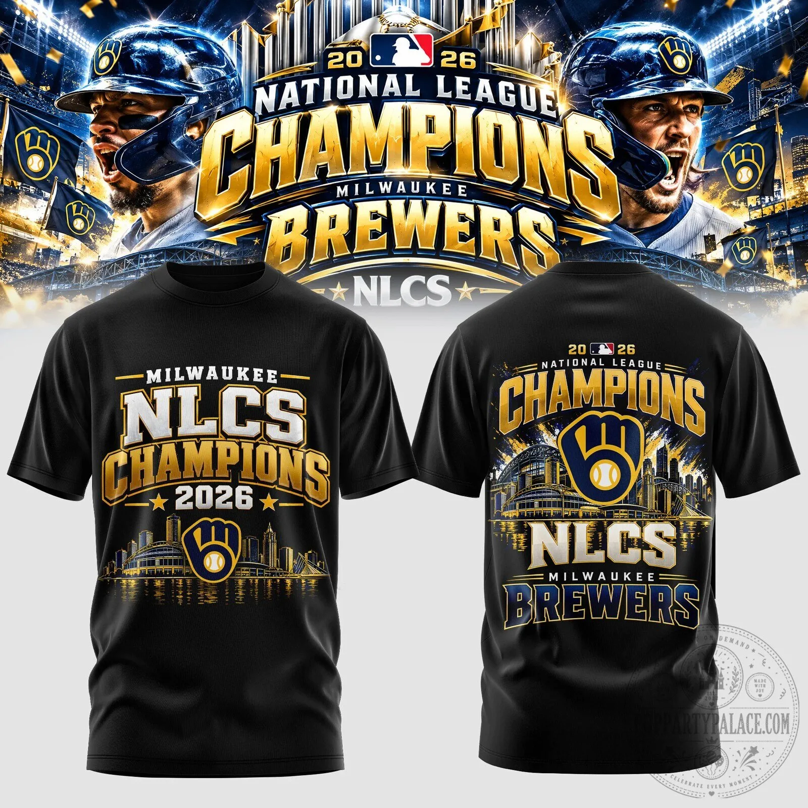 Milwaukee Brewers National League Champions 2026 Edition T-Shirt