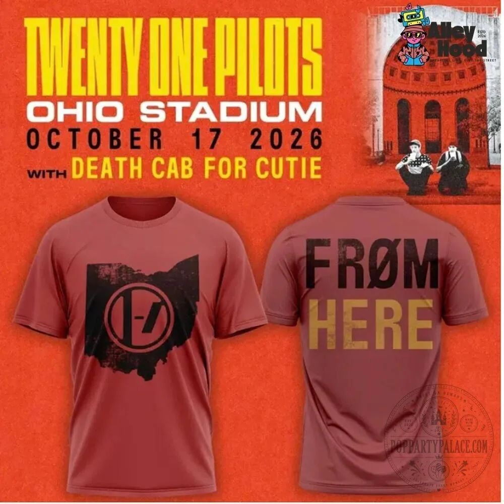 Twenty One Pilots Ohio Stadium October 17 2026 Concert Tour T-Shirt 1 Twenty One Pilots Ohio Stadium October 17 2026 Concert Tour T-Shirt