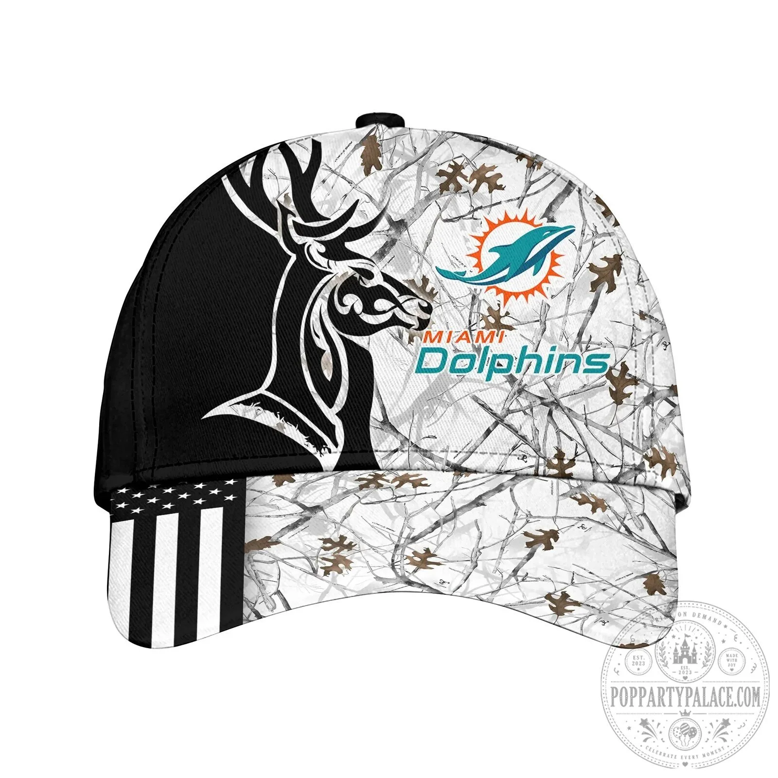 Miami Dolphins Deer Hunting Camouflage Cap Hat