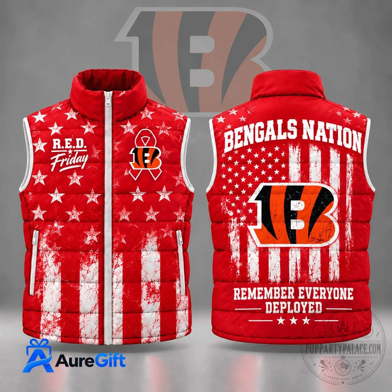 Cincinnati Bengals Remember Everyone Deployed R.E.D. Friday Vest