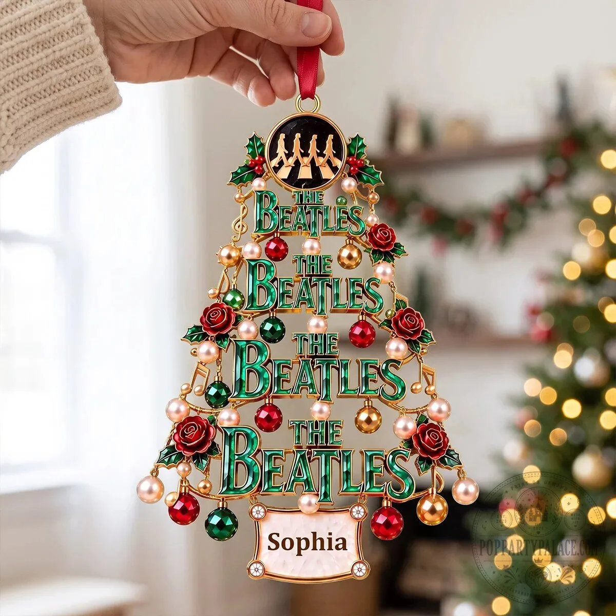 The Beatles Christmas Tree Acrylic Ornament Personalized Gift 9 The Beatles Christmas Tree Acrylic Ornament Personalized Gift
