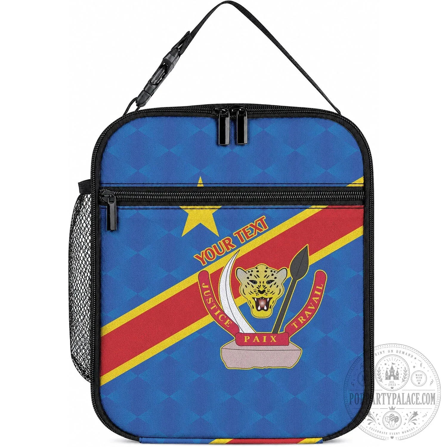 Democratic Republic of Congo Flag Personalized Insulated Lunch Bag
