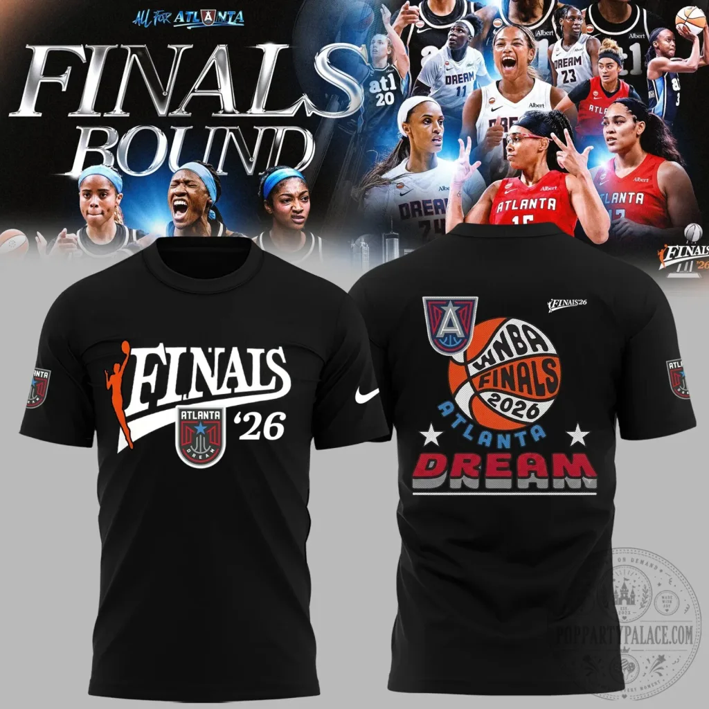 Atlanta Dream WNBA Finals 2026 Championship Black Fan T-Shirt Atlanta Dream WNBA Finals 2026 Championship Black Fan T-Shirt
