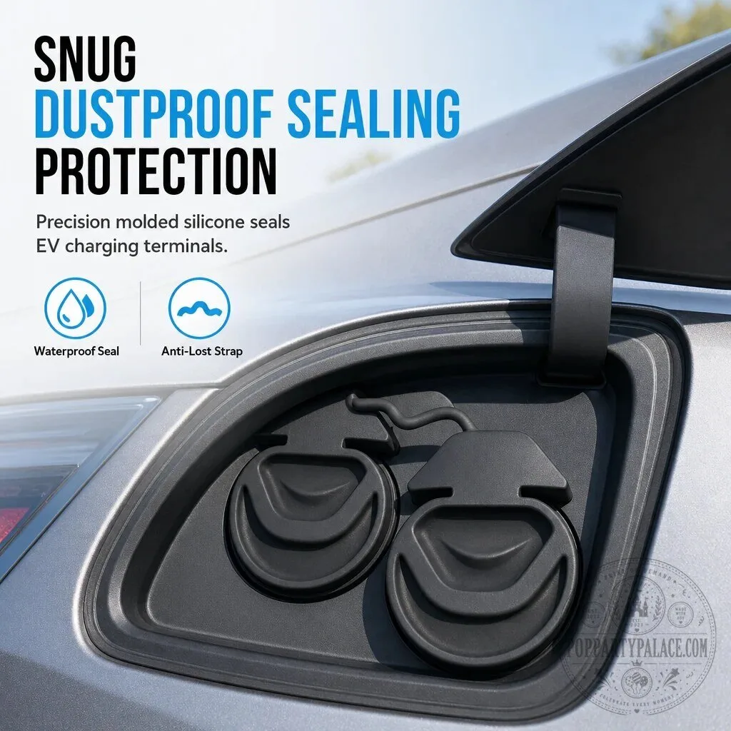Silicone Electric Vehicle Charging Port Cover Dustproof Protective Cap
