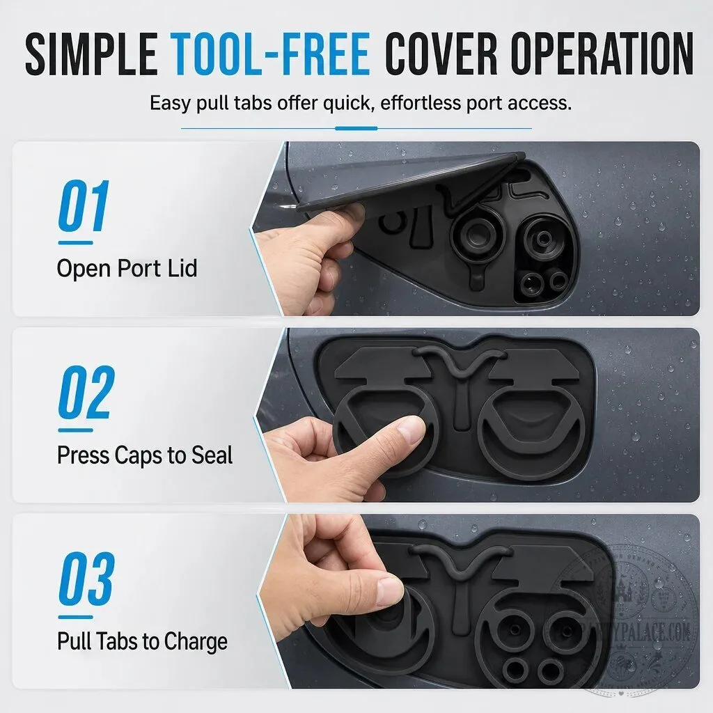 Silicone Electric Vehicle Charging Port Cover Dustproof Protective Cap 20 Silicone Electric Vehicle Charging Port Cover Dustproof Protective Cap