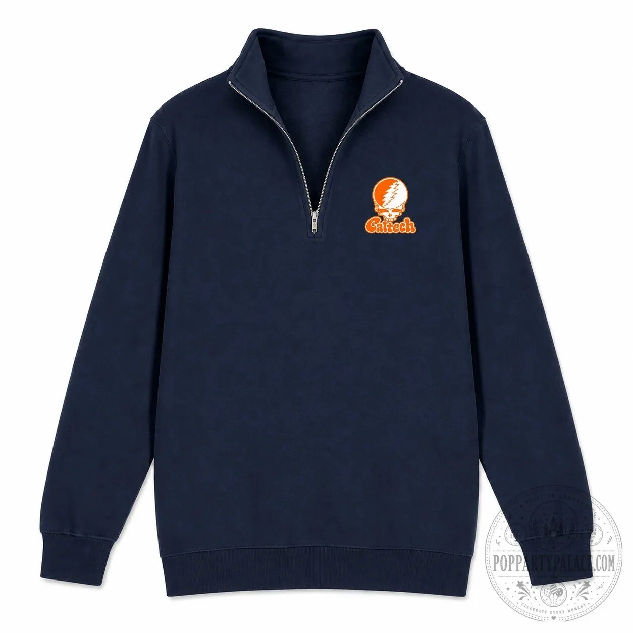 Caltech Steal Your Face Grateful Dead Inspired Quarter-Zip Sweatshirt 8 Caltech Steal Your Face Grateful Dead Inspired Quarter-Zip Sweatshirt