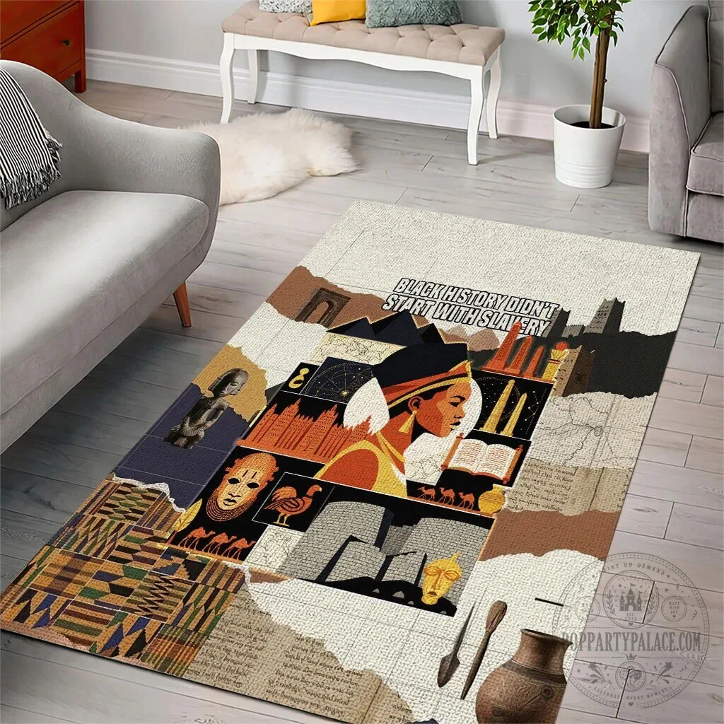 Black History Didn't Start With Slavery African Heritage Ancient Egypt Area Rug 8 Black History Didn