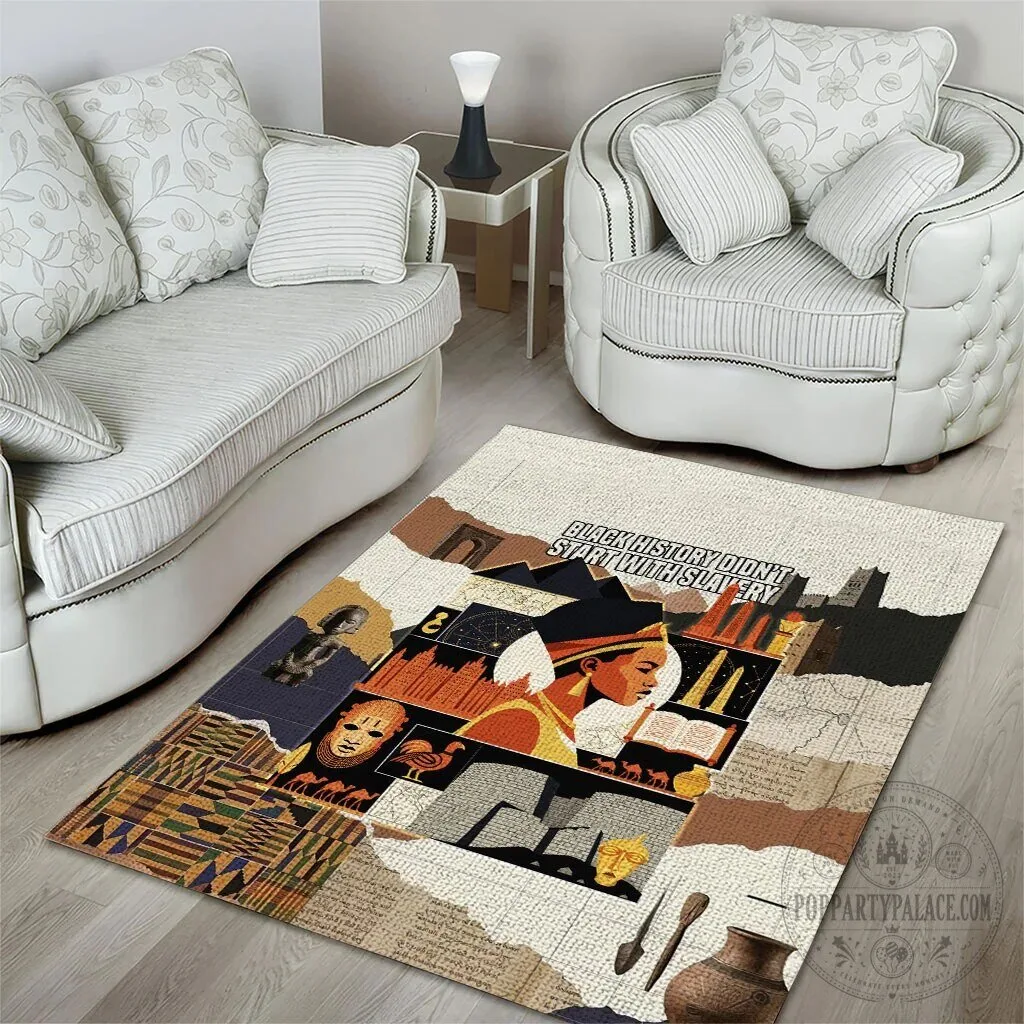 Black History Didn't Start With Slavery African Heritage Ancient Egypt Area Rug 10 Black History Didn