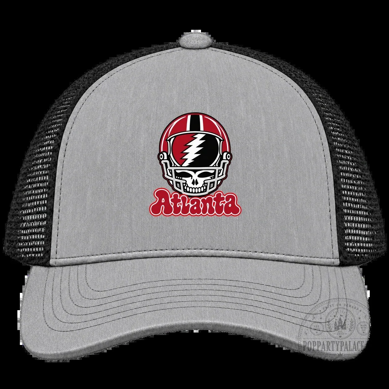 Atlanta Grateful Dead Stealie Skull Football Helmet Trucker Cap Hat 7 Atlanta Grateful Dead Stealie Skull Football Helmet Trucker Cap Hat