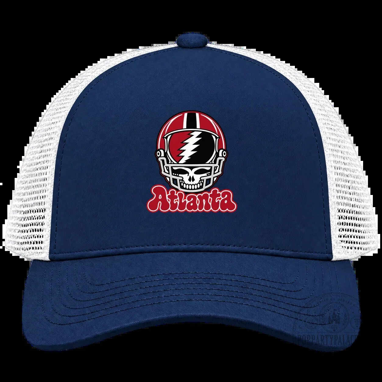 Atlanta Grateful Dead Stealie Skull Football Helmet Trucker Cap Hat 9 Atlanta Grateful Dead Stealie Skull Football Helmet Trucker Cap Hat