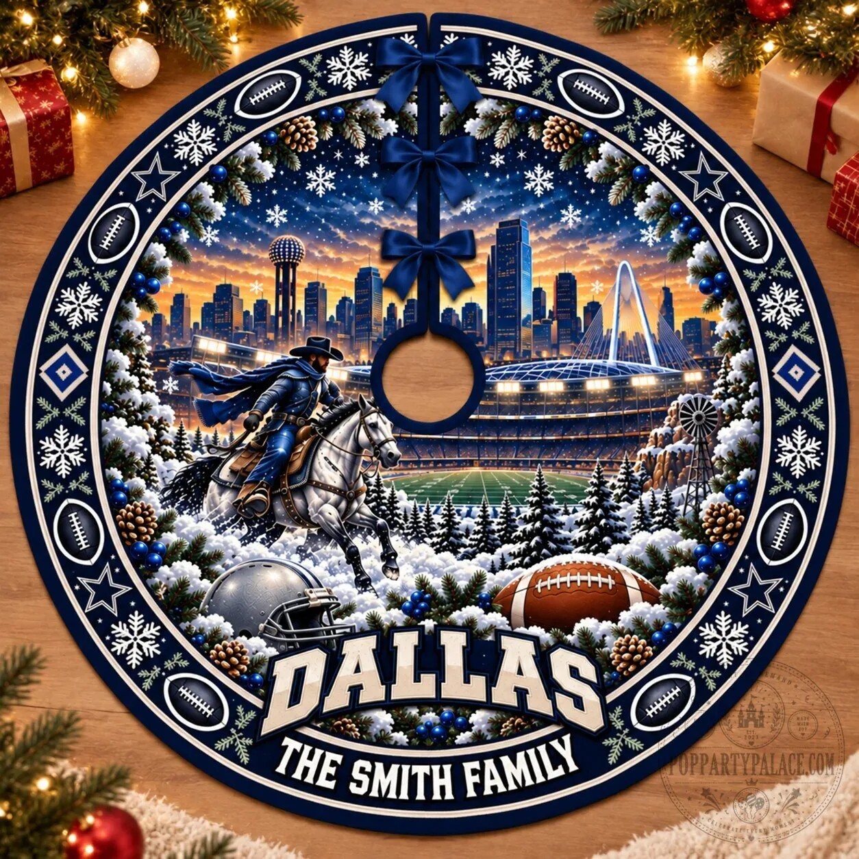 San Francisco Football Team Personalized Christmas Tree Skirt 18 San Francisco Football Team Personalized Christmas Tree Skirt