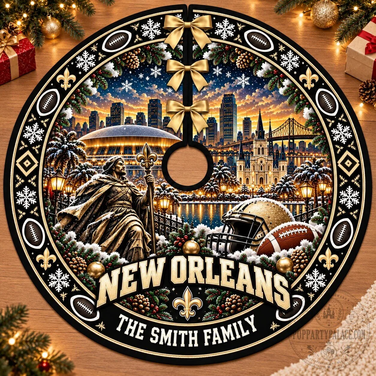 San Francisco Football Team Personalized Christmas Tree Skirt 19 San Francisco Football Team Personalized Christmas Tree Skirt