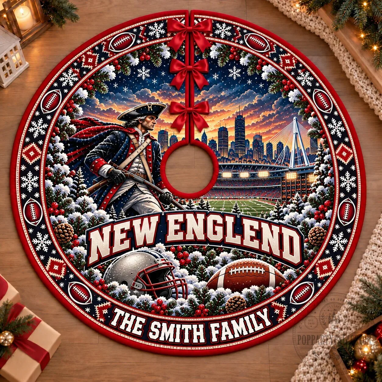 San Francisco Football Team Personalized Christmas Tree Skirt 21 San Francisco Football Team Personalized Christmas Tree Skirt