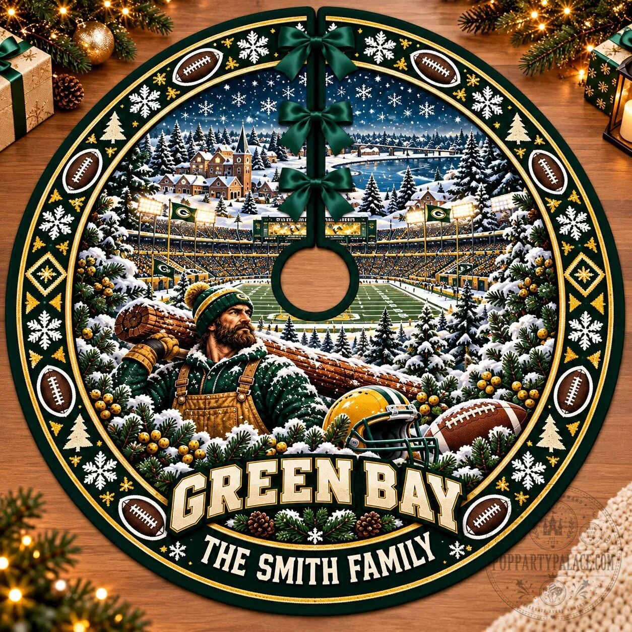 San Francisco Football Team Personalized Christmas Tree Skirt 23 San Francisco Football Team Personalized Christmas Tree Skirt