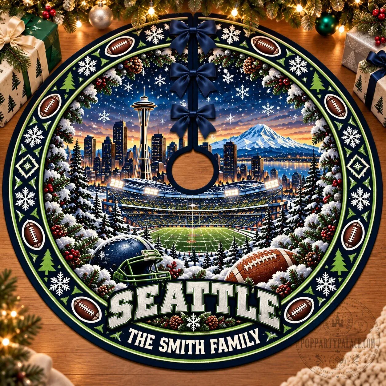 San Francisco Football Team Personalized Christmas Tree Skirt 24 San Francisco Football Team Personalized Christmas Tree Skirt